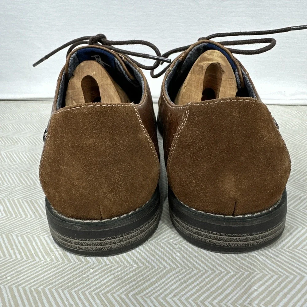 Original Penguin by Munsingwear Dress Shoes Mens 12 Westley Oxford Brown Leather